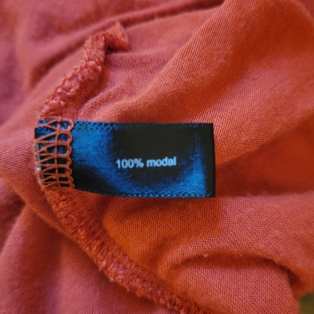 100% Modal The Limited Sleeveless Red Boho Top With Pockets, Elastic Hem, EUC XS - Picture 15 of 16